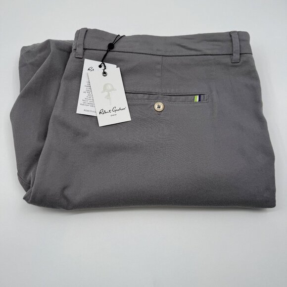 NWT Robert Graham Belgrade Men's Shorts Gray Classic Fit Stretch Chino Size 44* - Picture 1 of 11